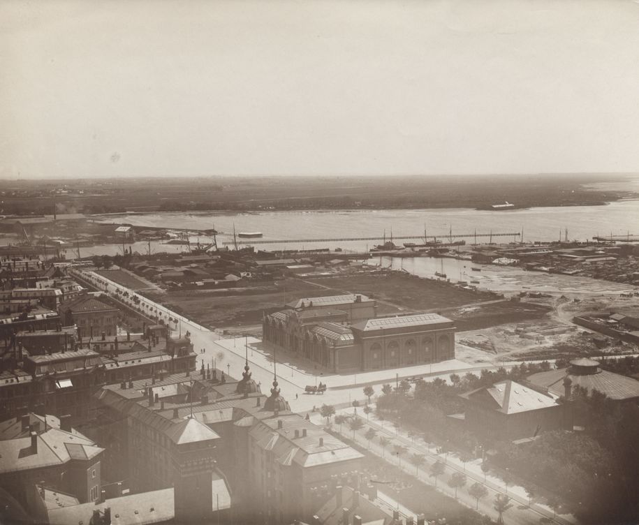 Glyptoteket 1897 fotograferet fra rådhuset